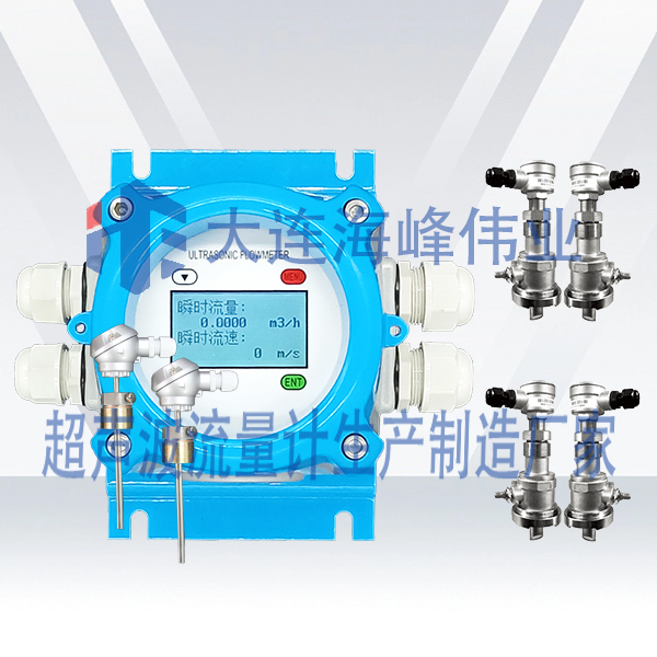 双声道电池供电IP68型超声波热量表插入式