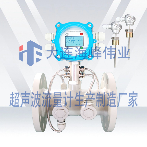 双声道电池供电IP68一体管段式超声波热量表