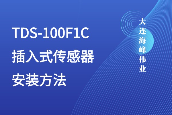大连海峰TDS-100F1C插入式传感器安装方法